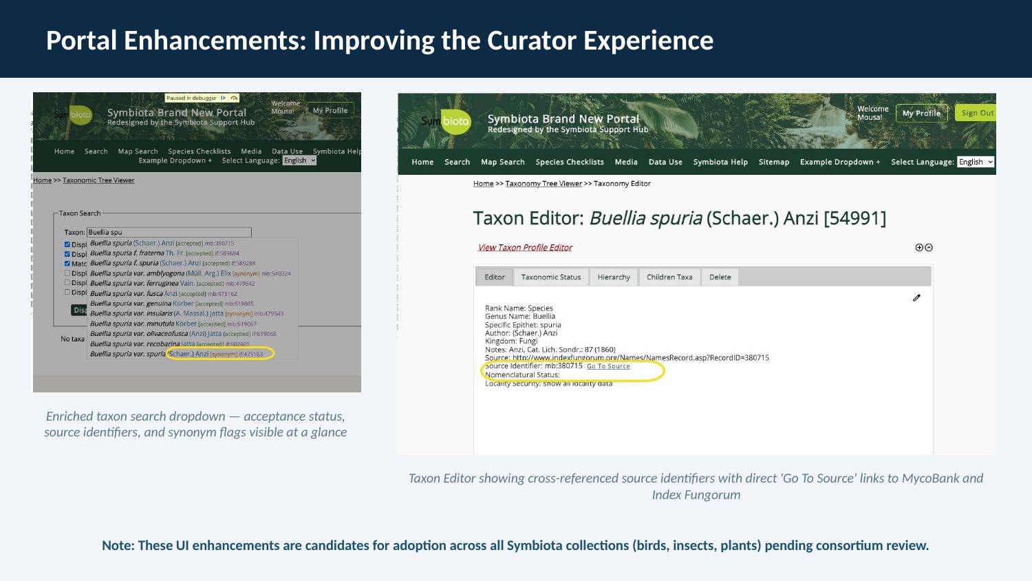 Portal Enhancements: Improving the Curator Experience